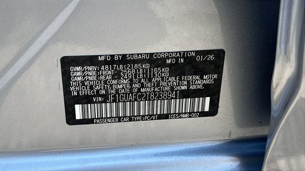 New 2026 Subaru Impreza 2.0i Sport AWD/4WD image 31