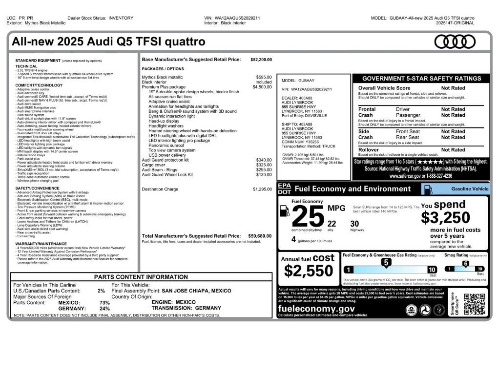 Used 2025 Audi Q5 Premium Plus w/ Premium Plus AWD/4WD image 8