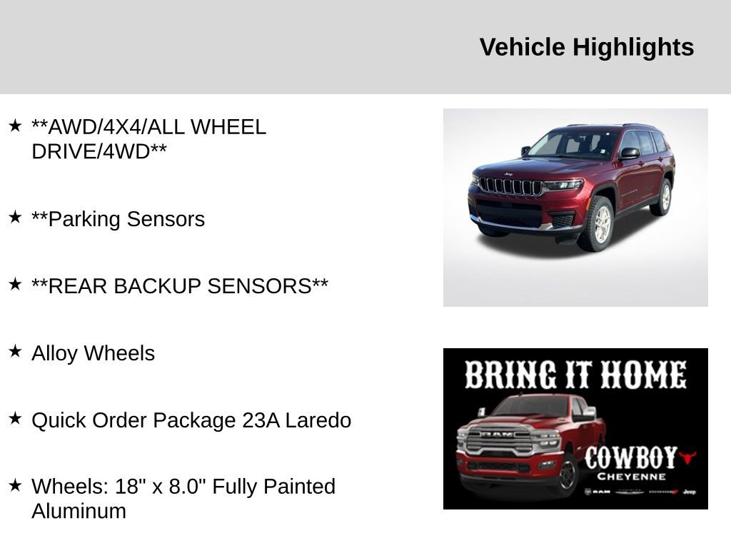 Used 2023 Jeep Grand Cherokee L Laredo image 2