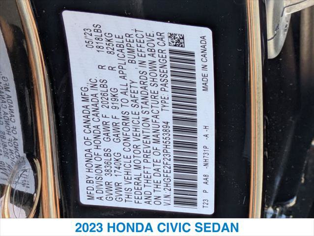 Certified 2023 Honda Civic LX image 26