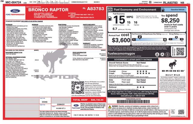 Used 2024 Ford Bronco Raptor image 35