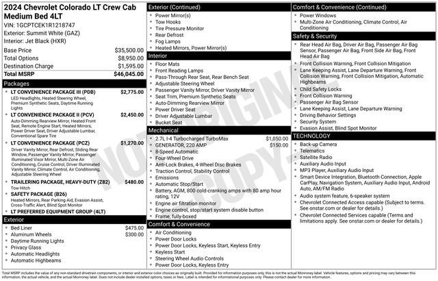 Used 2024 Chevrolet Colorado LT w/ LT Convenience Package III AWD/4WD image 6