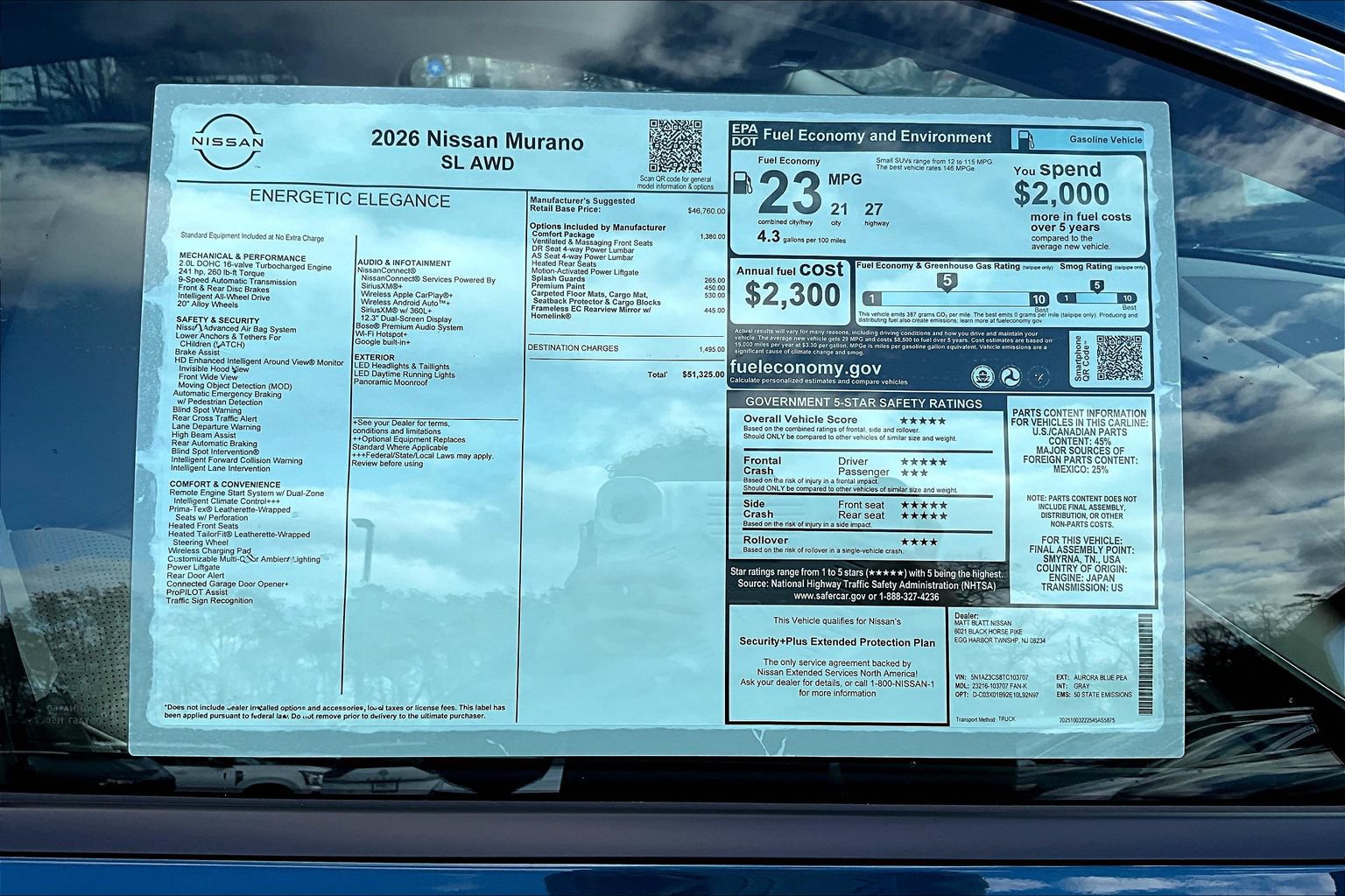 New 2026 Nissan Murano SL w/ Comfort Package AWD/4WD image 12
