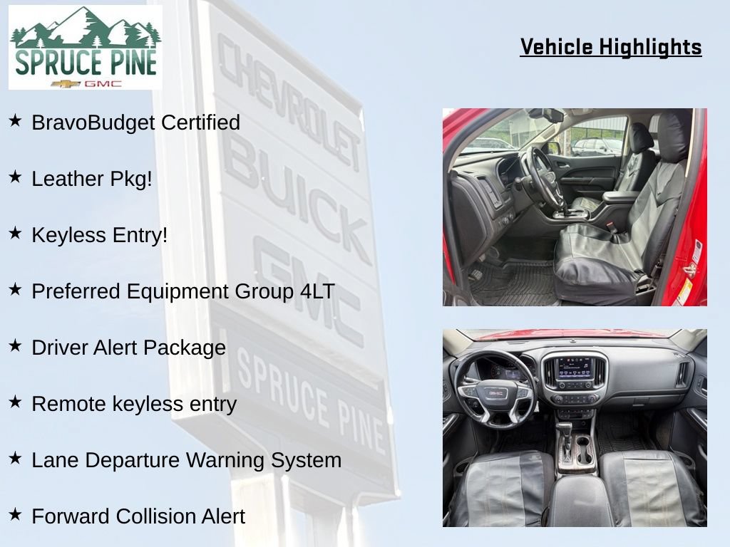 Used 2016 GMC Canyon SLT w/ Driver Alert Package AWD/4WD image 8