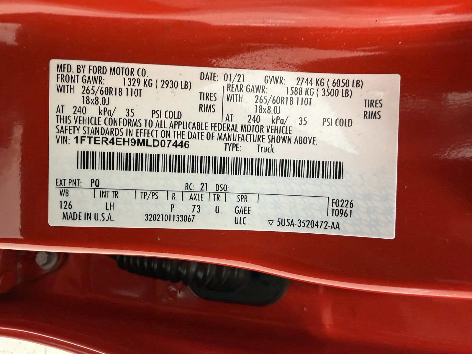 Used 2021 Ford Ranger XLT w/ Equipment Group 302A High image 17