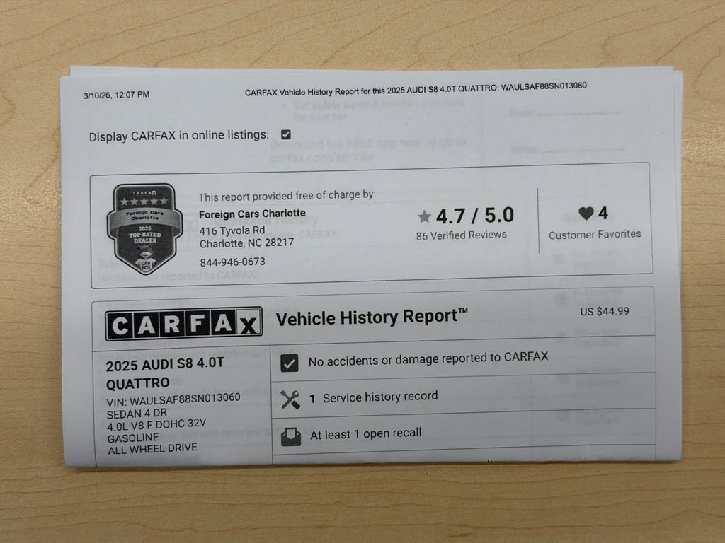 Used 2025 Audi S8 image 44
