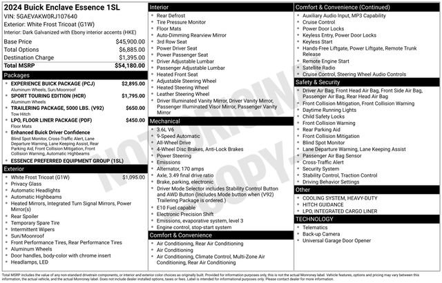 Used 2024 Buick Enclave Essence w/ Experience Buick Package image 7