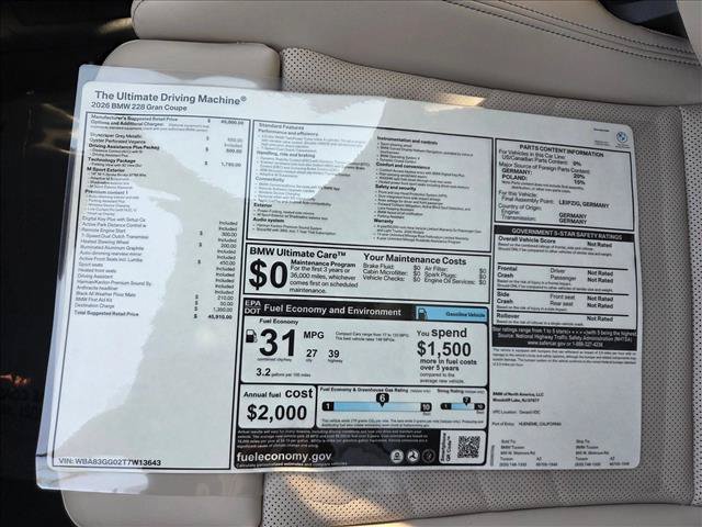 New 2026 BMW 228i w/ Technology Package FWD image 18