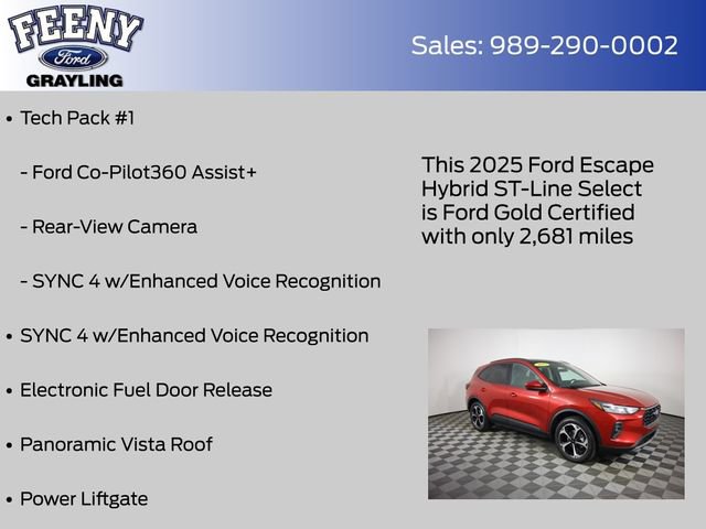 Used 2025 Ford Escape ST-Line Select w/ Tech Pack #1 AWD/4WD image 13
