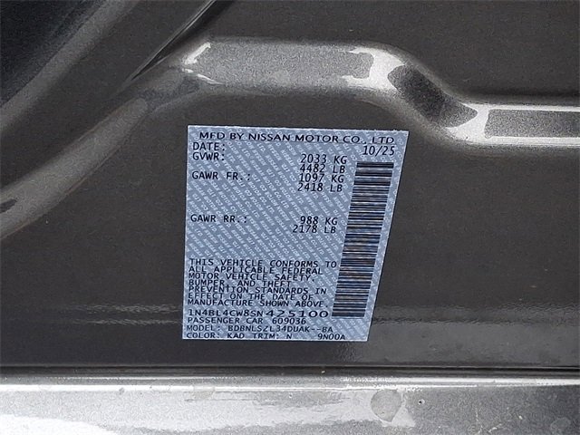 New 2025 Nissan Altima 2.5 SR image 10