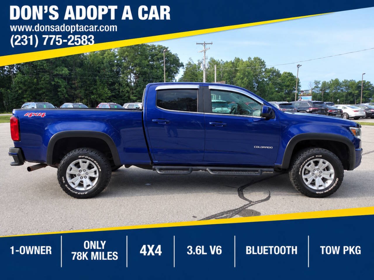 Used 2016 Chevrolet Colorado 4x4 Crew Cab LT w/ LT Convenience Package