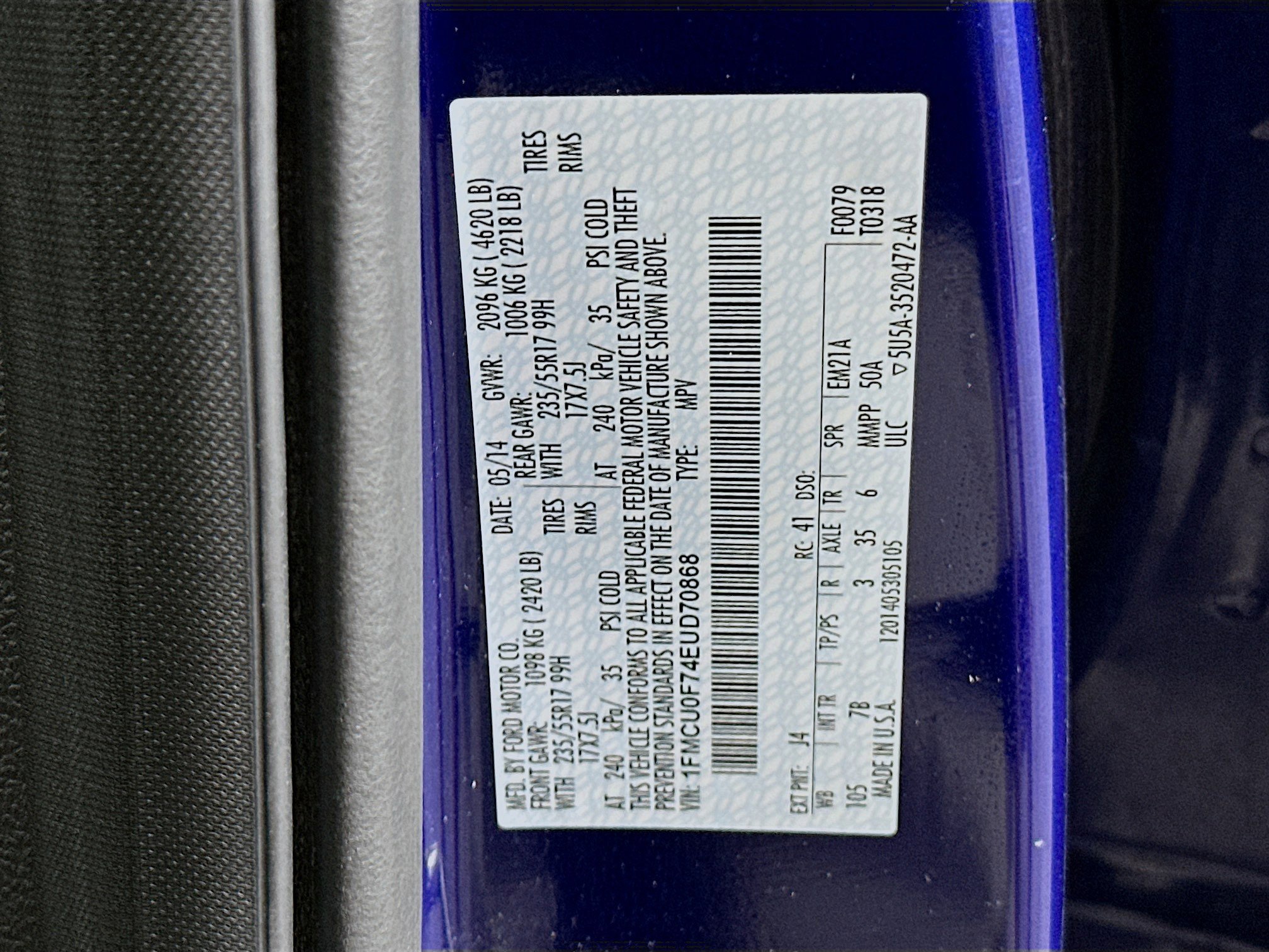 Used 2014 Ford Escape S FWD image 12
