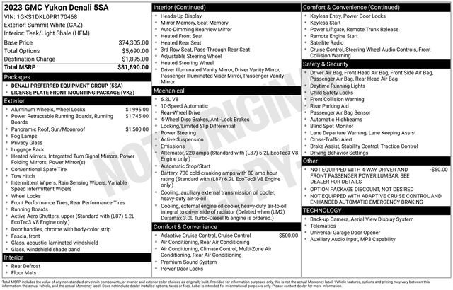 Used 2023 GMC Yukon Denali RWD image 4