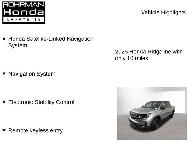 New 2026 Honda Ridgeline TrailSport+ image 7