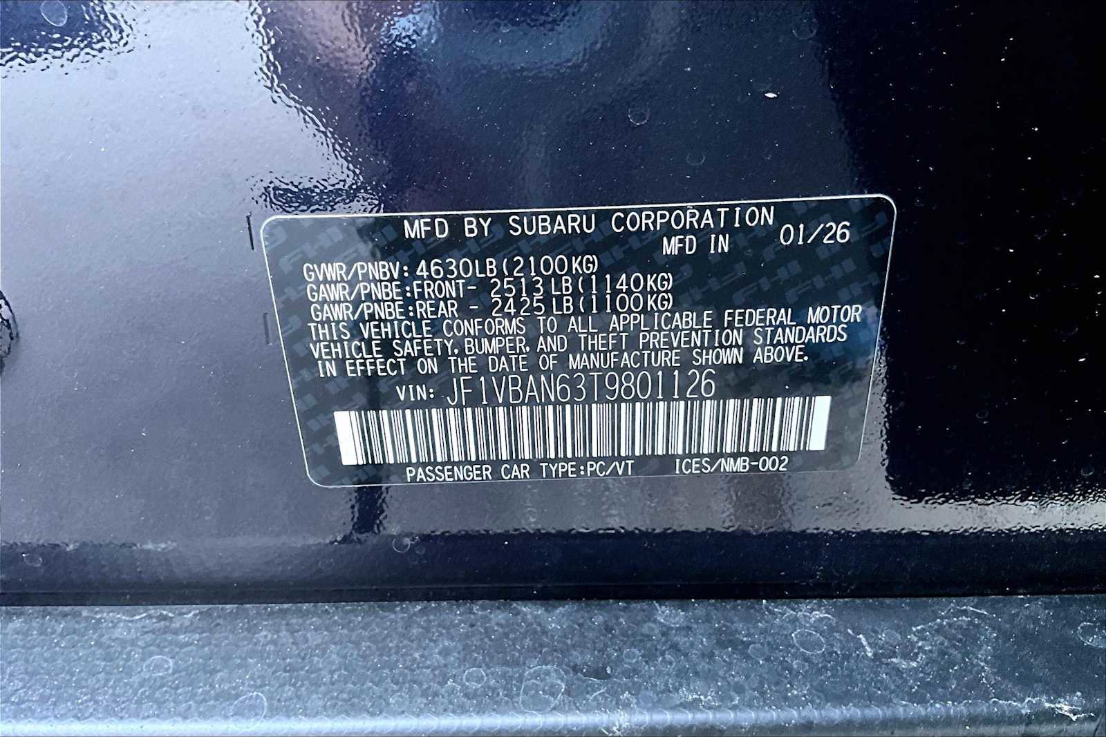 New 2026 Subaru WRX Limited image 18