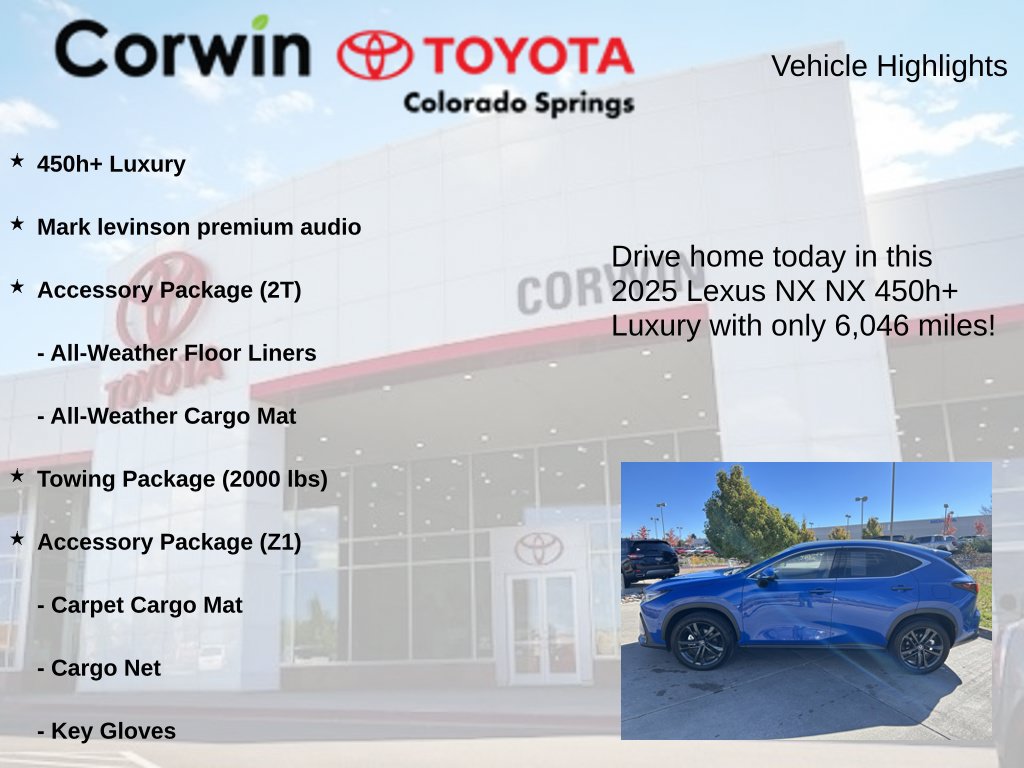 Used 2025 Lexus NX 450h+ AWD w/ Accessory Package (2T) image 7