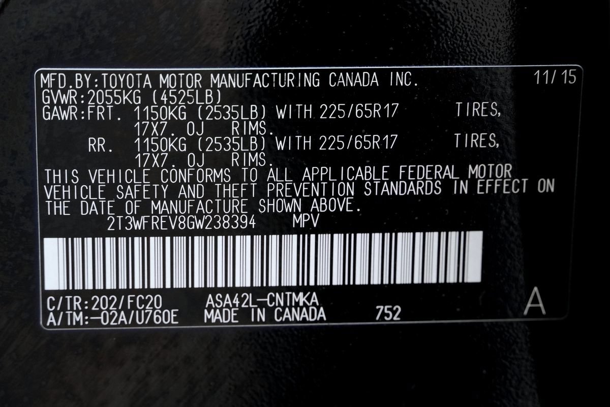 Used 2016 Toyota RAV4 XLE w/ Convenience Package FWD image 42