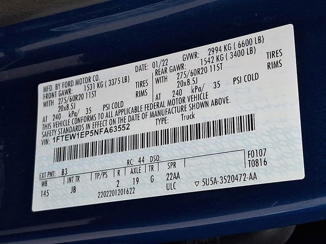 Used 2022 Ford F150 XL w/ STX Appearance Package image 26