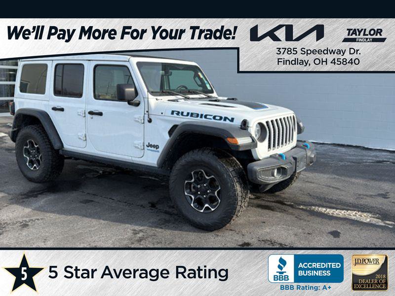 Used 2021 Jeep Wrangler Unlimited Rubicon 4xe w/ Cold Weather Group image 1