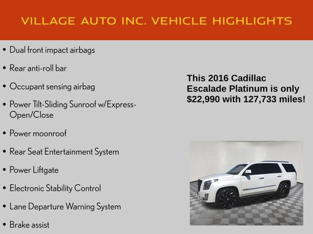 Used 2016 Cadillac Escalade Platinum AWD/4WD image 35