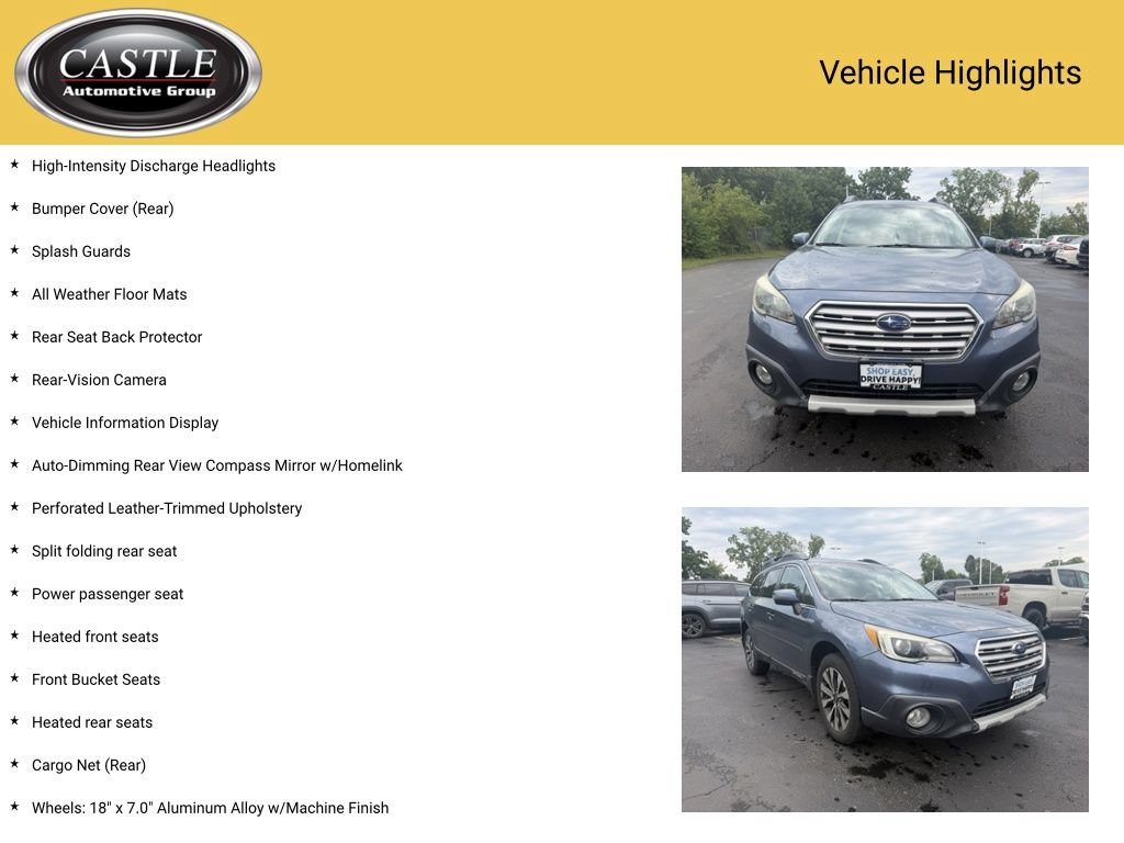 Used 2015 Subaru Outback 3.6R Limited AWD/4WD image 7