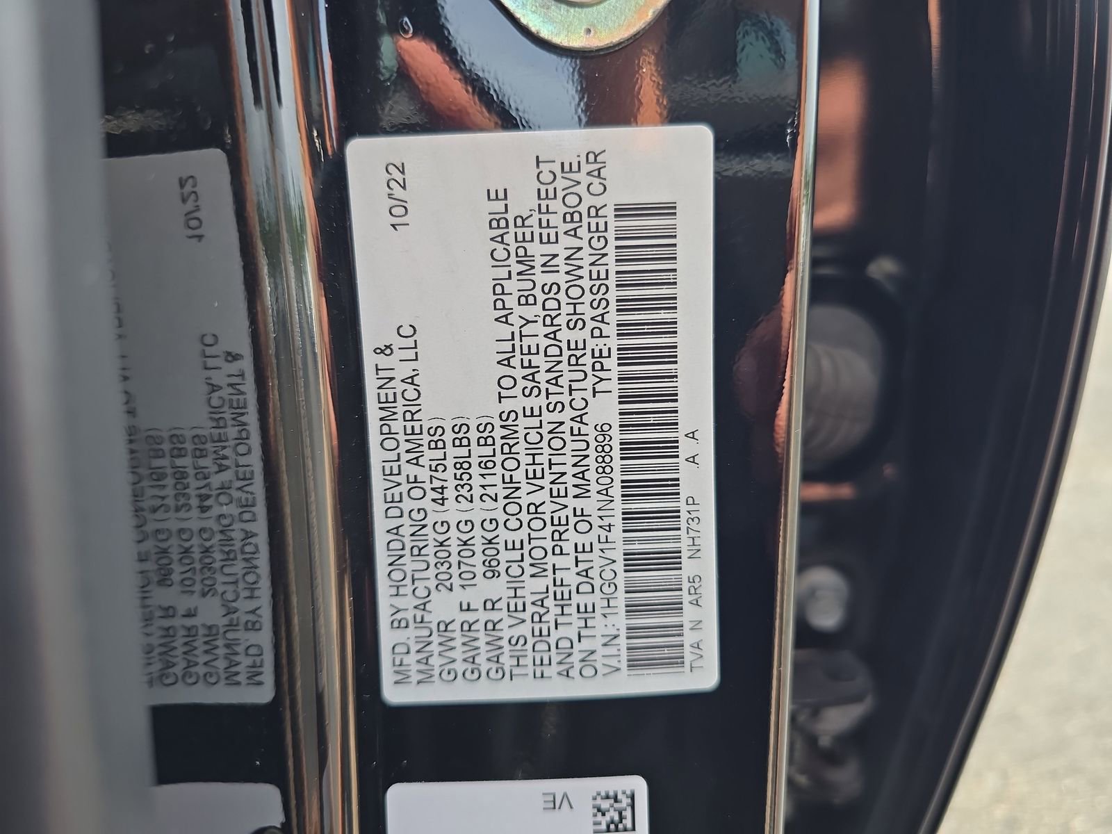 Certified 2022 Honda Accord Sport Special Edition image 30