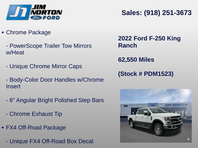Used 2022 Ford F250 King Ranch w/ Chrome Package image 11