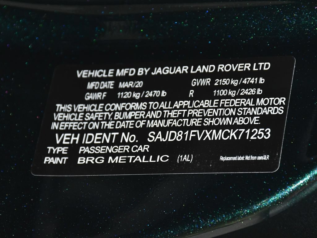 Used 2021 Jaguar F-TYPE R-Dynamic AWD/4WD image 17