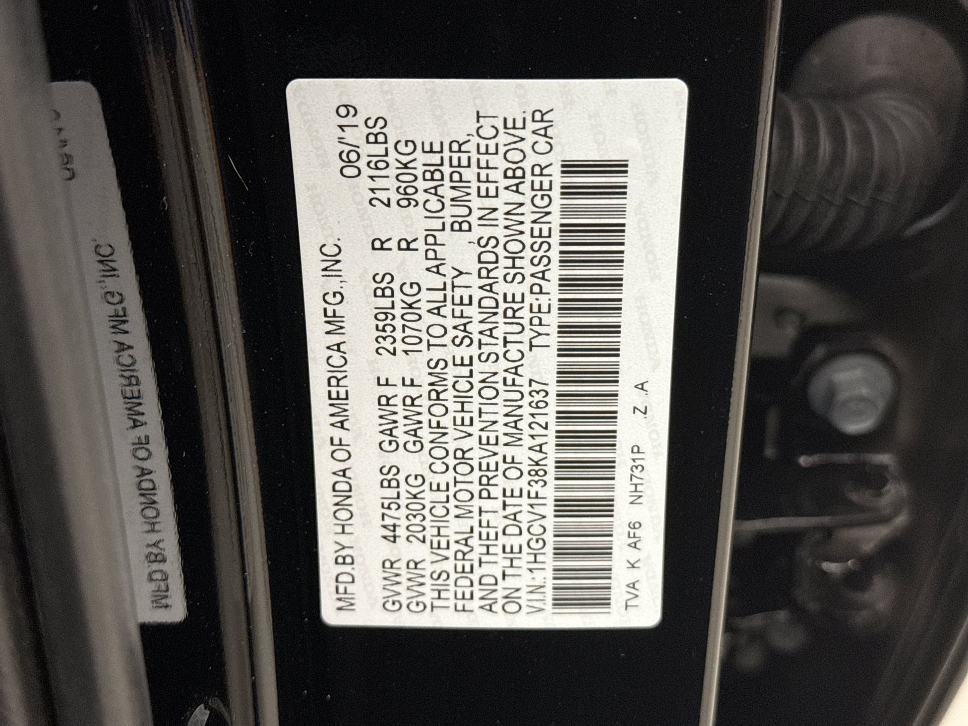 Used 2019 Honda Accord Sport image 21