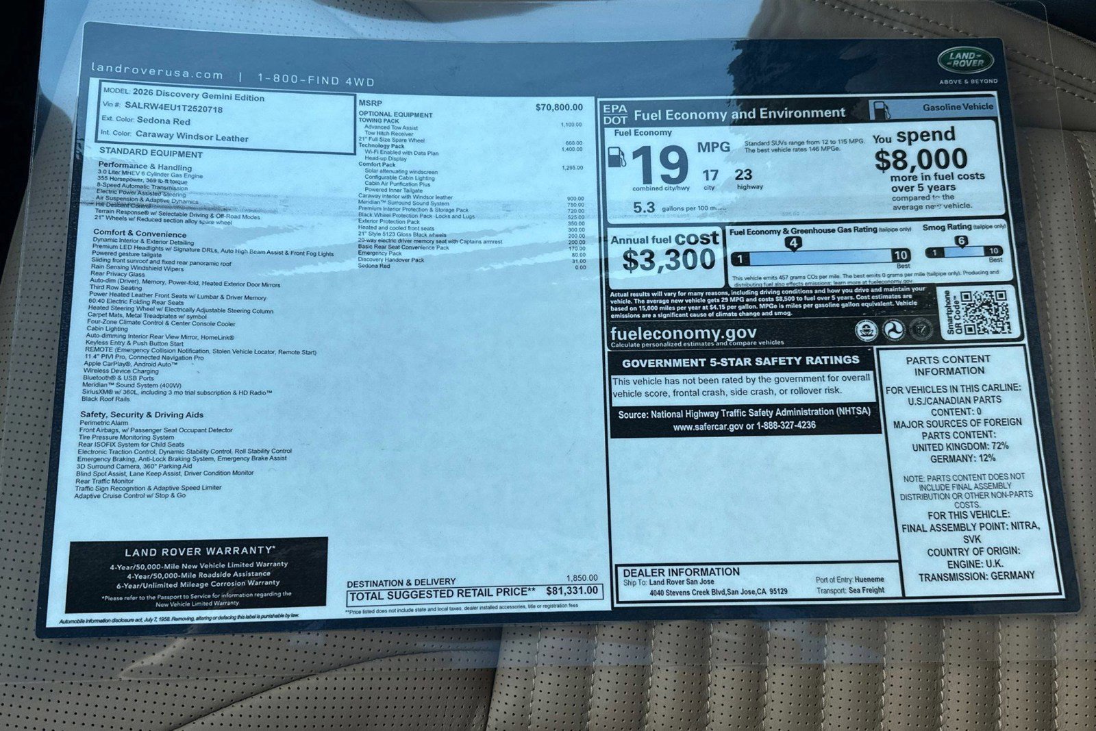 New 2026 Land Rover Discovery Limited Edition AWD/4WD image 27