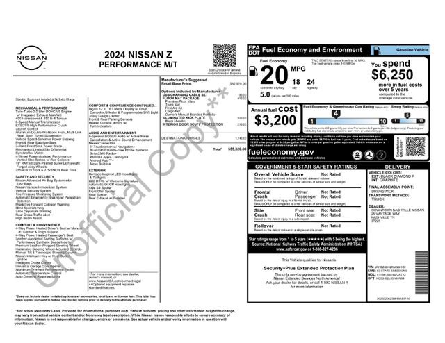 Used 2024 Nissan Z Performance w/ Floor Mat Package RWD image 32