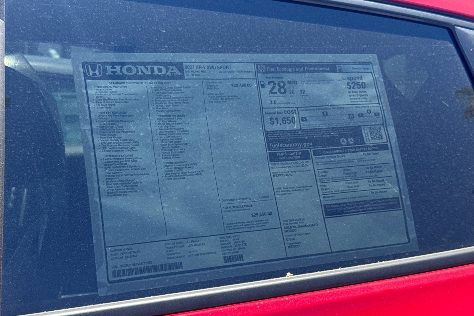 New 2027 Honda HR-V Sport image 32