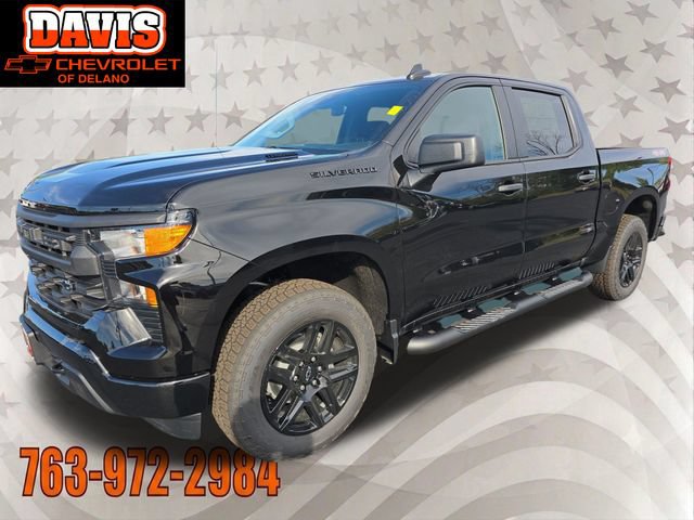 New 2026 Chevrolet Silverado 1500 Custom w/ Turbomax Blackout Package AWD/4WD image 2