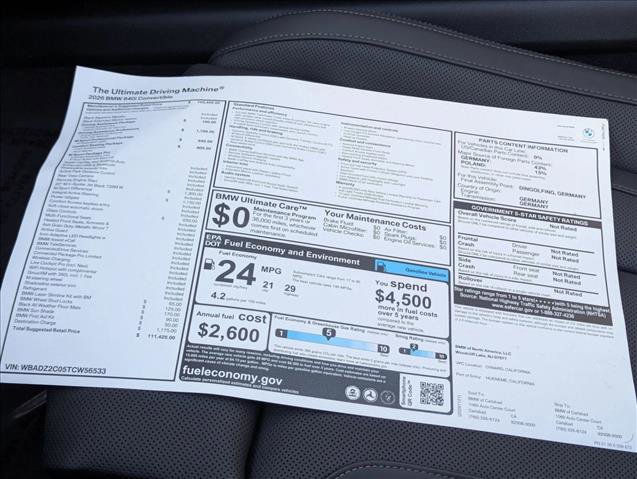 New 2026 BMW 840i Convertible image 17