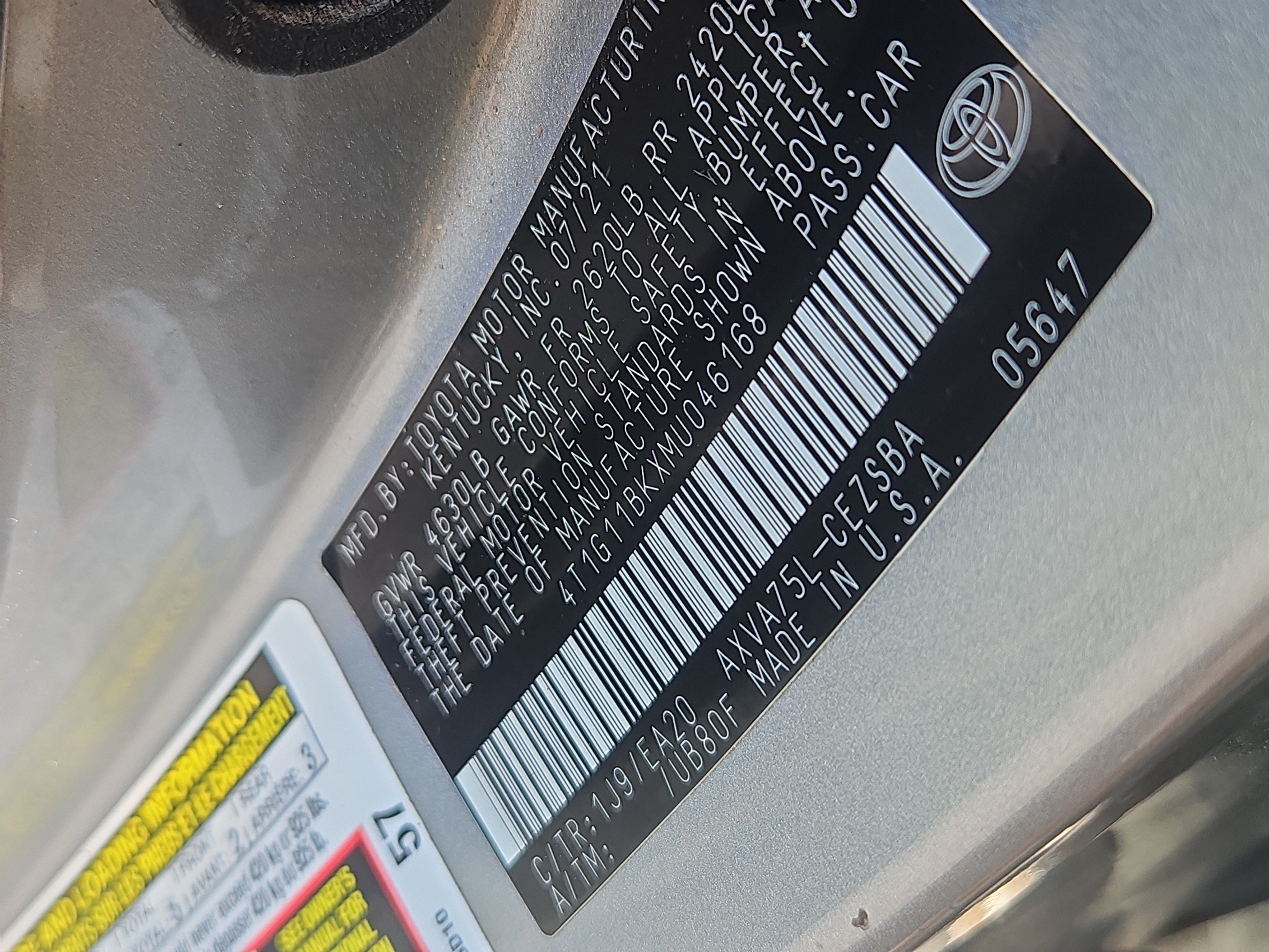 Used 2021 Toyota Camry SE AWD/4WD image 6