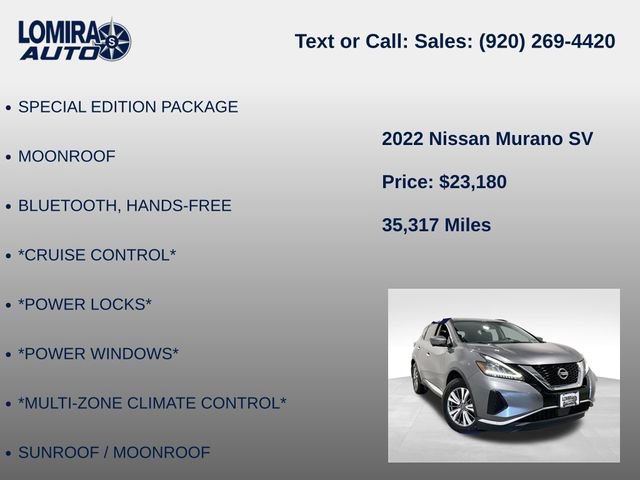 Used 2022 Nissan Murano SV AWD/4WD image 14