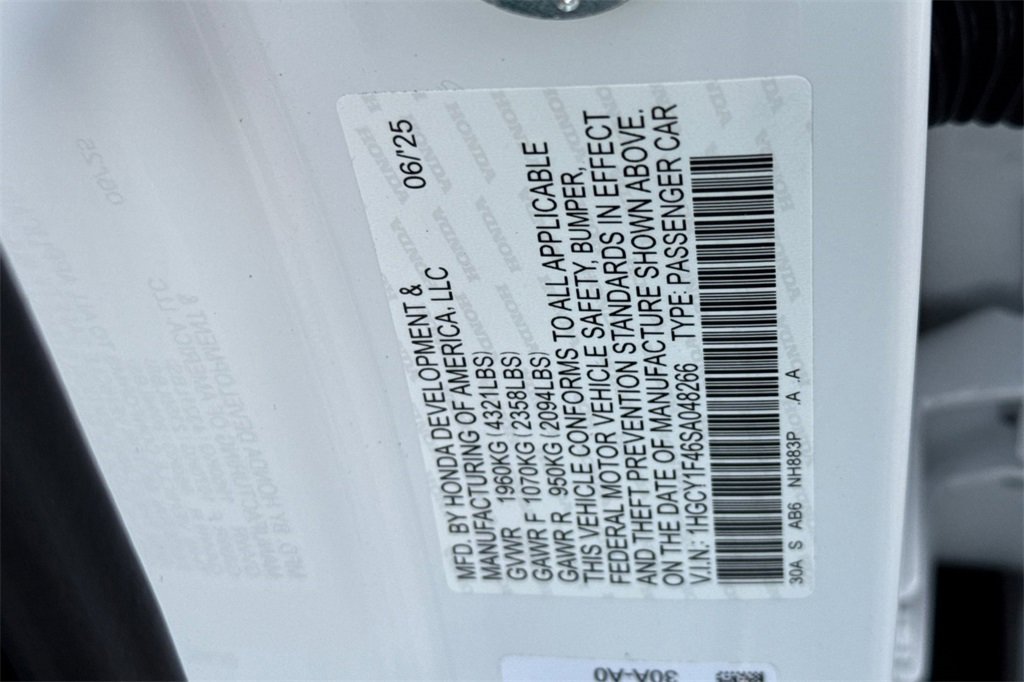 Certified 2025 Honda Accord SE image 26