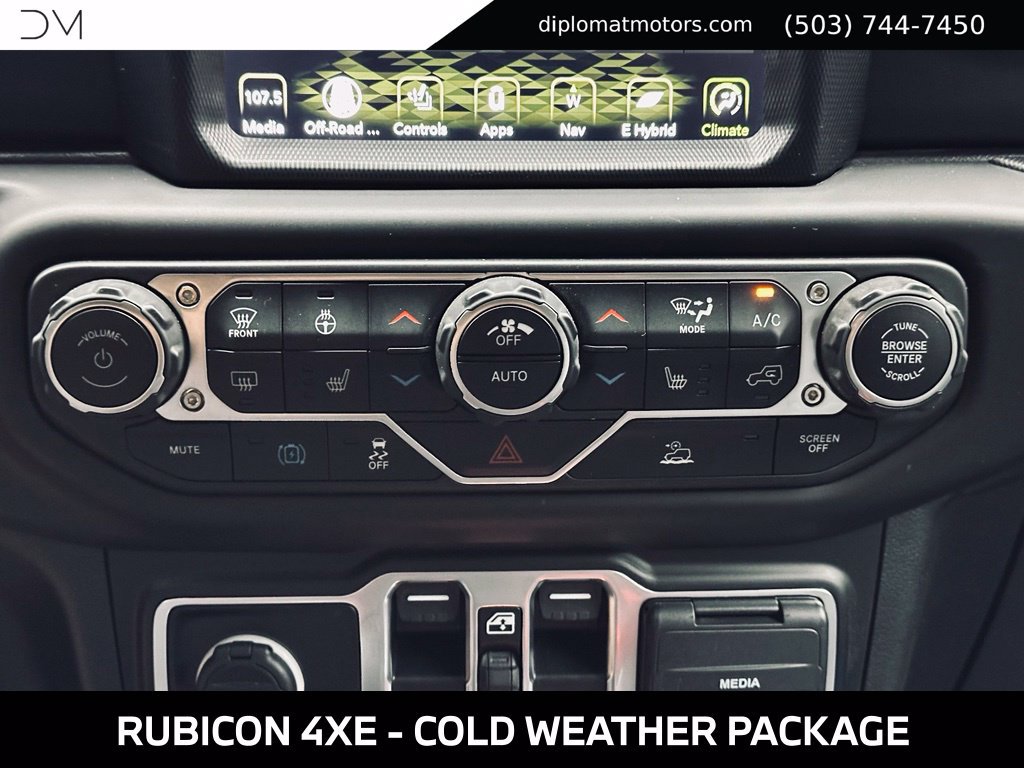 Used 2023 Jeep Wrangler Unlimited Rubicon 4xe w/ Cold Weather Group AWD/4WD image 34