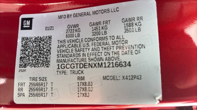 Used 2021 Chevrolet Colorado Z71 AWD/4WD image 15