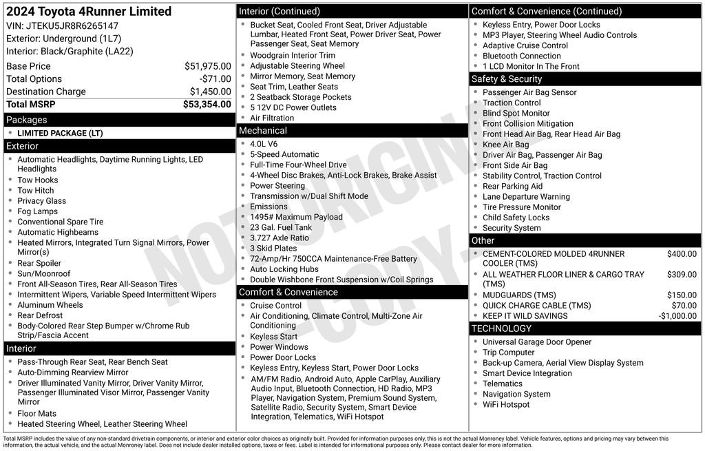 Used 2024 Toyota 4Runner Limited image 14