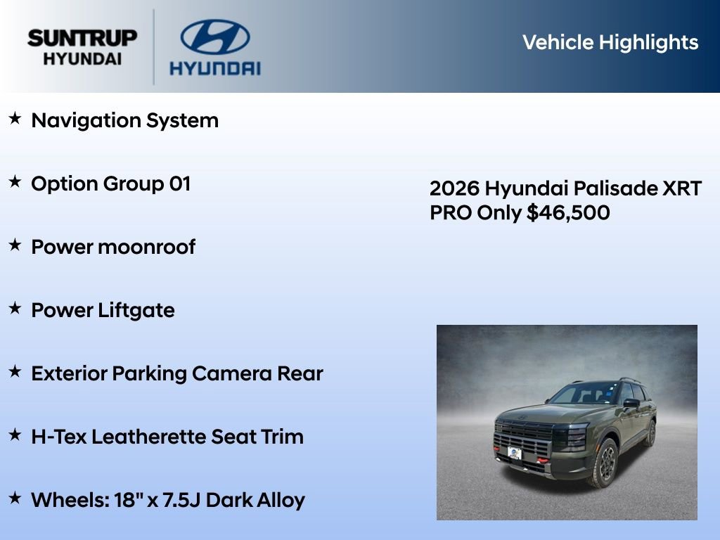 New 2026 Hyundai Palisade XRT Pro AWD/4WD image 7