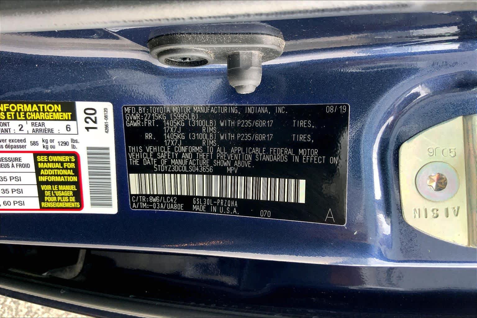 Used 2020 Toyota Sienna XLE Premium FWD image 36