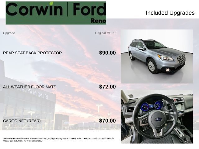 Used 2015 Subaru Outback 2.5i Premium AWD/4WD image 3