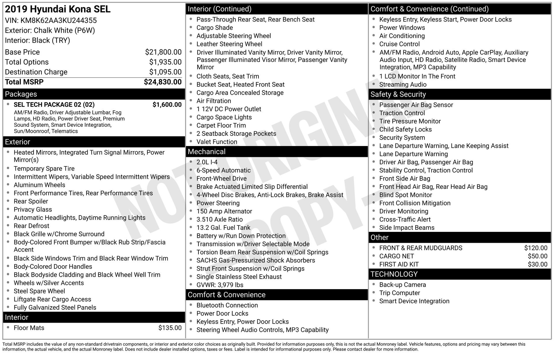Used 2019 Hyundai Kona SEL w/ SEL Tech Package 02 FWD image 20