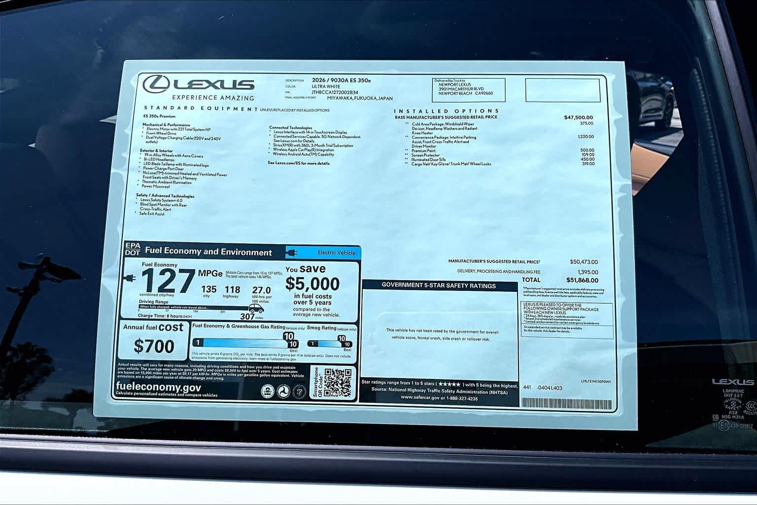 New 2026 Lexus ES 350e w/ Convenience Package FWD image 22