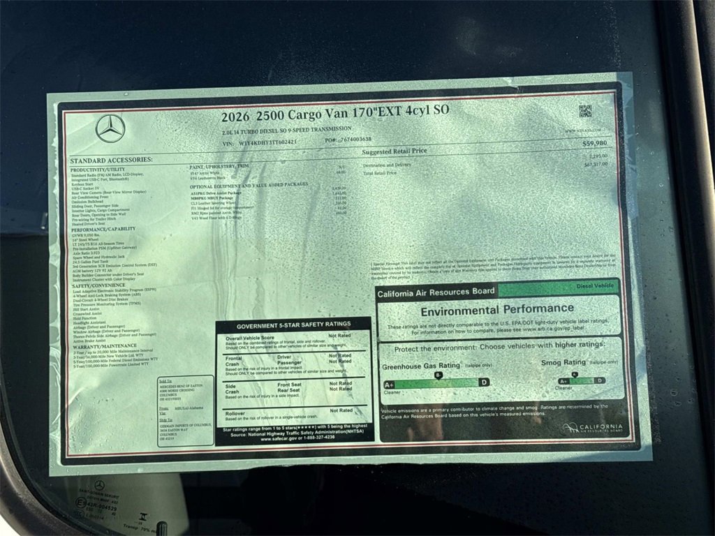 New 2026 Mercedes-Benz Sprinter 2500 image 9