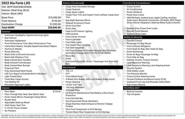 Used 2022 Kia Forte LXS image 7