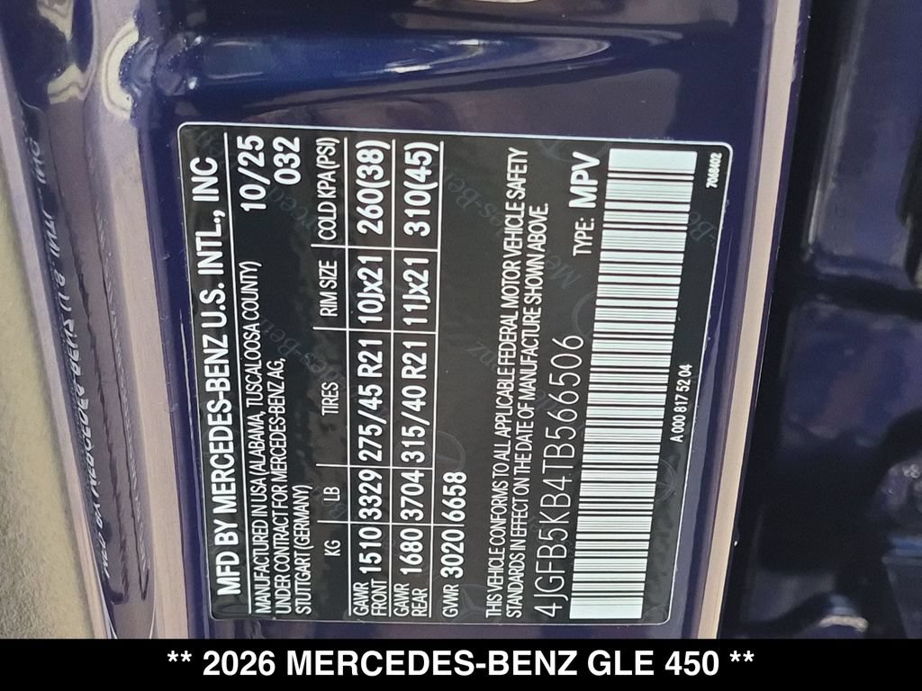 Certified 2026 Mercedes-Benz GLE 450 4MATIC image 30