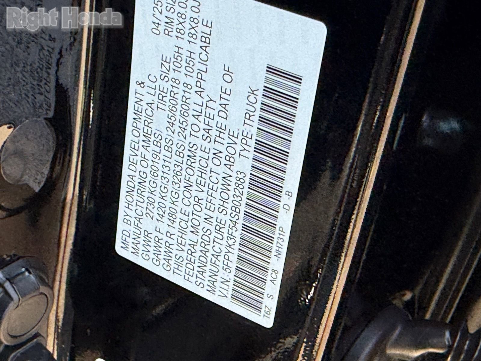 Used 2025 Honda Ridgeline RTL image 36