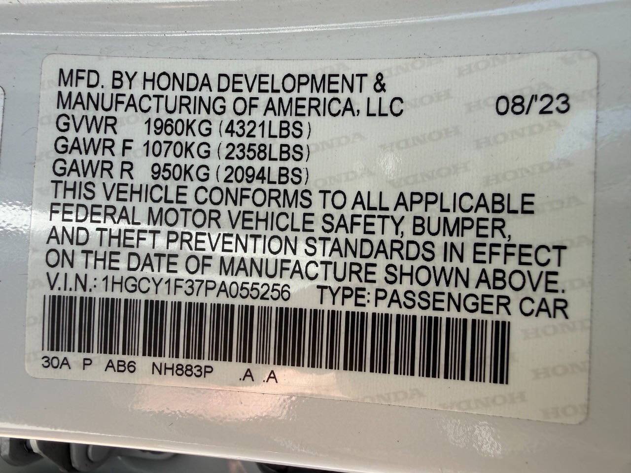 Used 2023 Honda Accord EX image 47